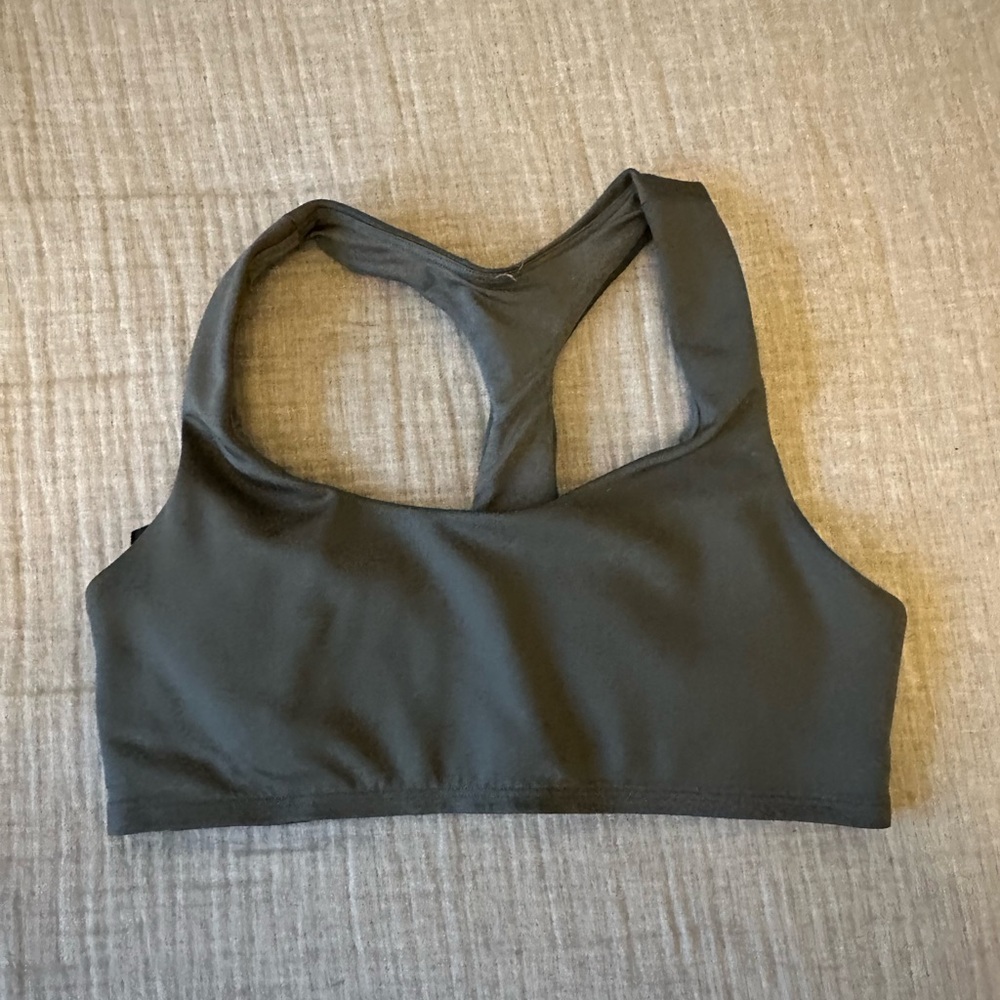 ALO Yoga Charcoal Sports Bra